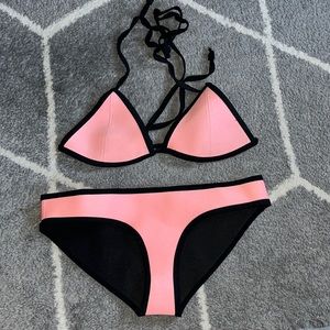 Triangl bikini SET with neoprene bag! NEVER worn.